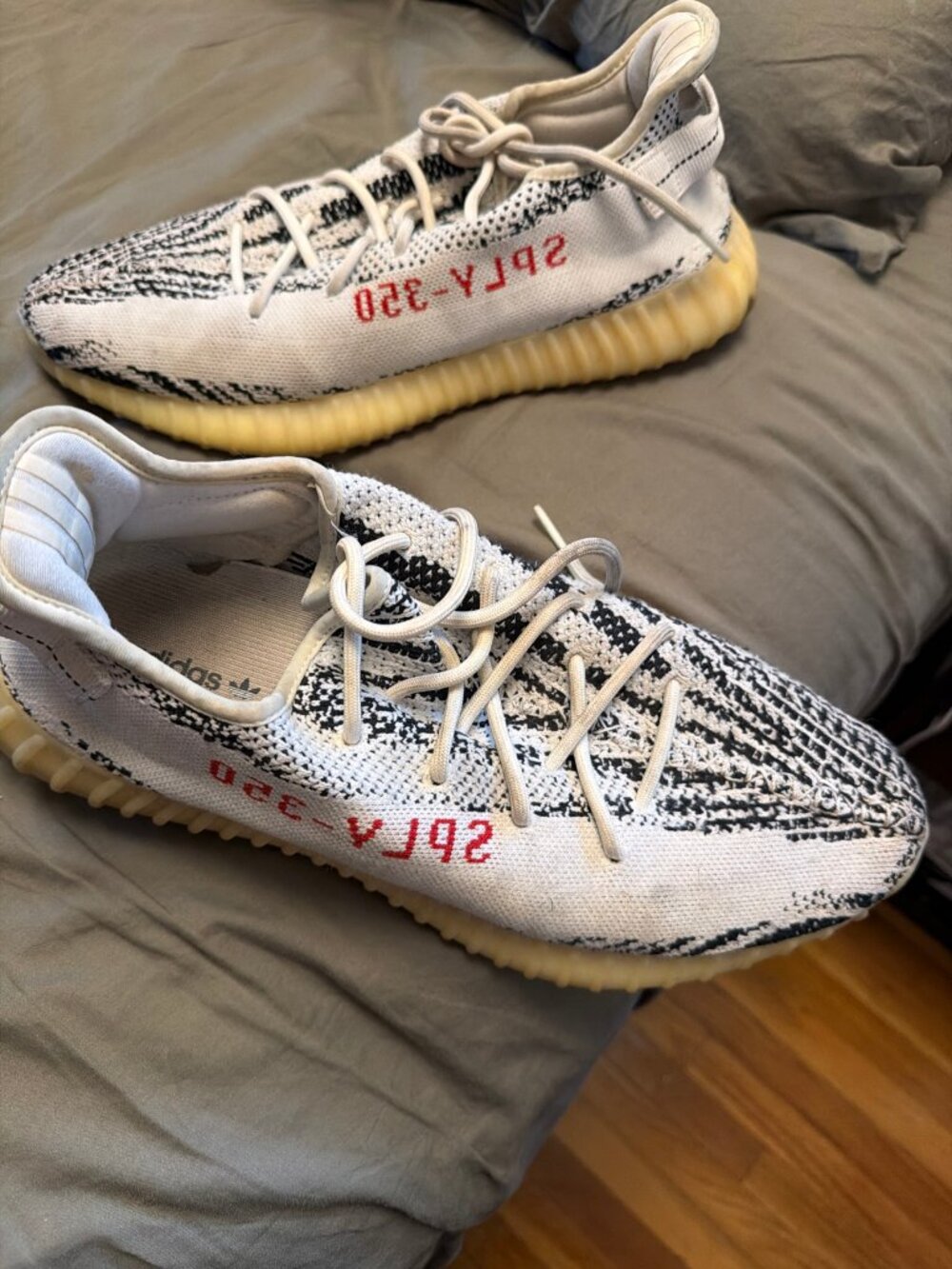 adidas Yeezy Boost 350 V2 "Zebra" — Men's Size 13